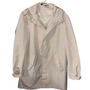 Zara women’s water-repellent windbreaker rain jacket tan khaki NWT (size XL)